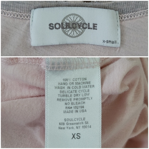 Soulcycle Raw Edge Ringer Tank Top Pink/Gray Womens Size XS Workout Gym Athletic - Picture 6 of 9